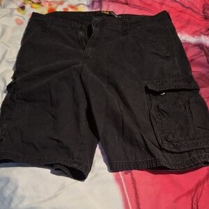 Lee Black Men's Cargo Shorts with Utility Pockets